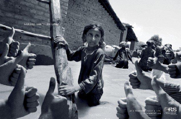 "Liking isn’t helping": non basta un mi piace per cambiare il mondo