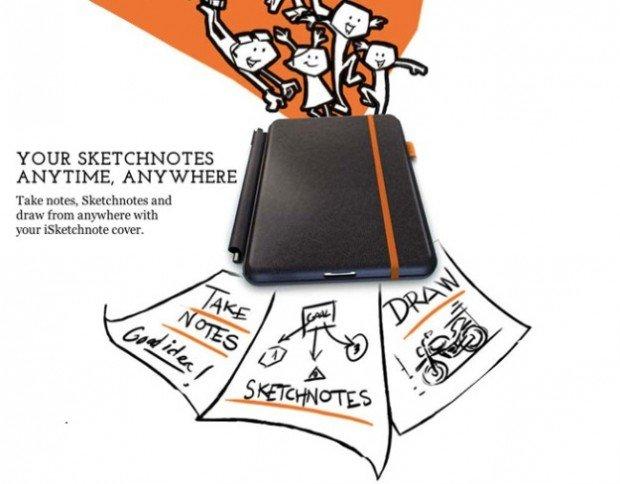 iSketchnote: la cover per iPad che digitalizza i tuoi disegni su carta