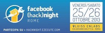 Hack{night}: non perdere il primo Facebook Hackathon in Italia [EVENTO]