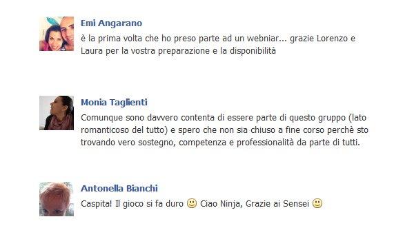 Come essere presenti su Facebook: l'esperienza del corso Ninja Academy