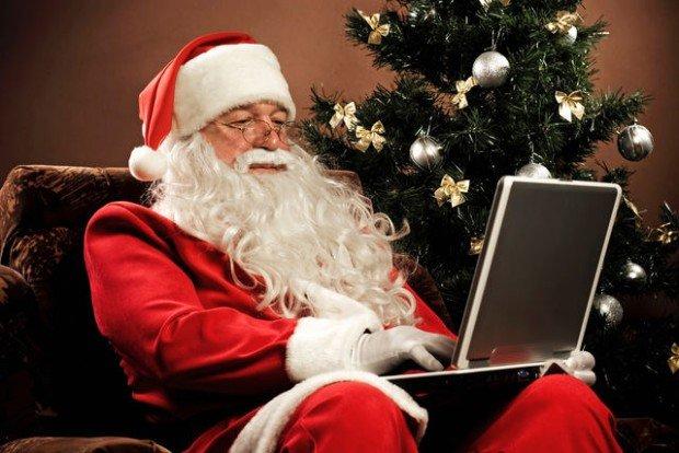 Babbo Natale al computer fonte Kika Press