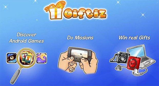 Come ricevere regali utilizzando le mobile app GIFTIZ per android