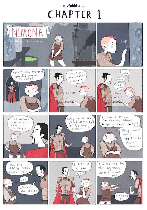 Top10 fumetti e illustrazioni Noelle Stevenson Nimona