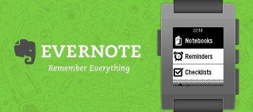 Evernote lancia la sua app ufficiale per Pebble
