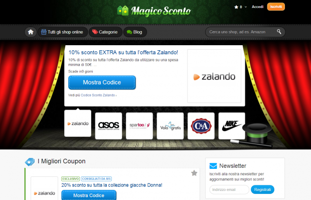 Magico Sconto: il sito con i migliori coupon per gli store online