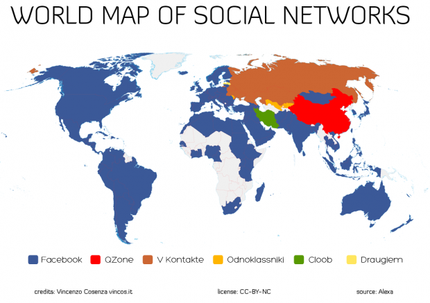 world map social network