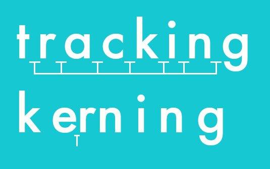 Confondere kerning e tracking