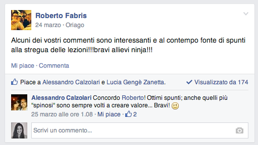 post facebook corso fashion marketing