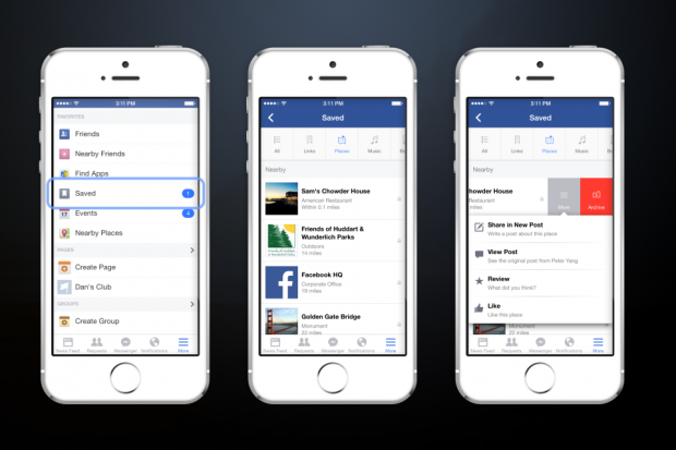 facebook introduce il tasto salva