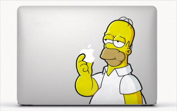 Homer Simpson adesivo Mac