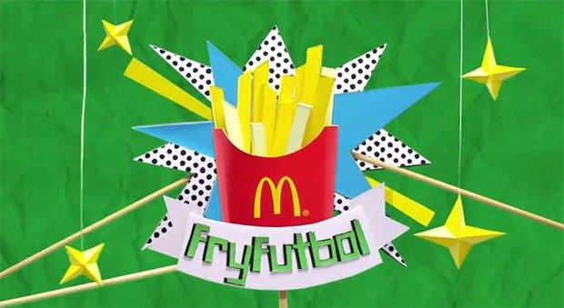 Mondiali di calcio: McDonald’s li ricrea usando solo patatine fritte [VIDEO]