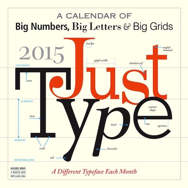 Just Type 2015 è il calendario per gli amanti della typography