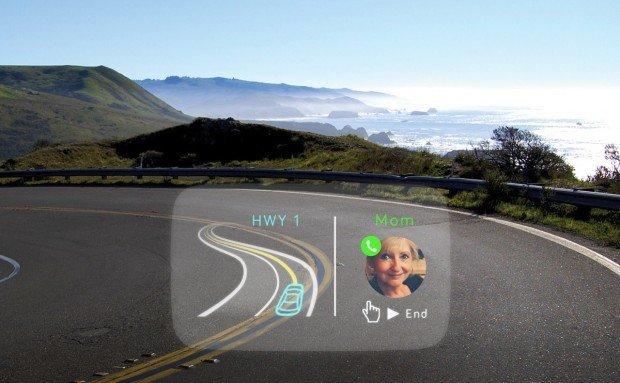 Navdy il tuo smartphone direttamente sul parabrezza dell'auto