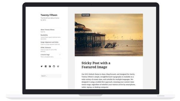 Con il 2015 arriva WordPress Twenty Fifteen
