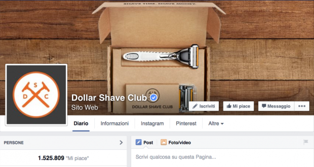 Dollar shave club fanpage