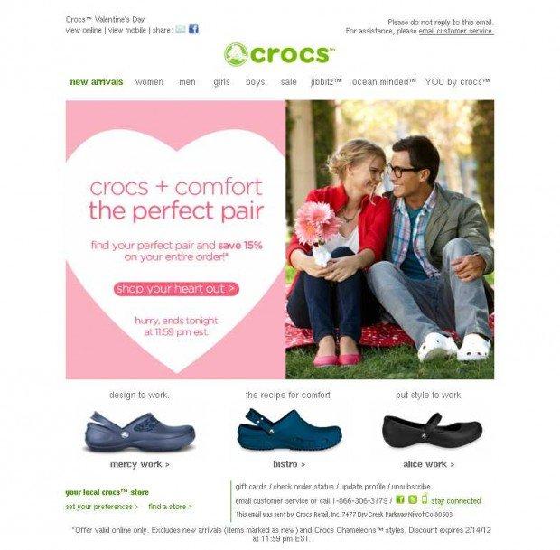 Crocs San Valentino