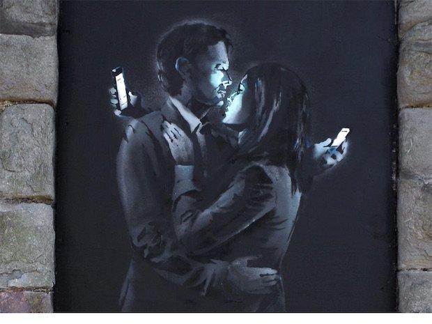 dipendenza da facebook bansky