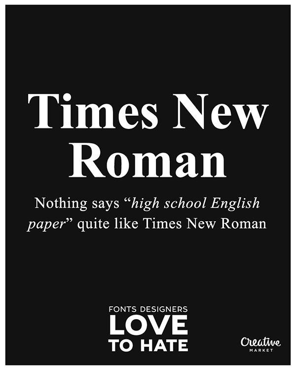 11 font che i designer amano odiare