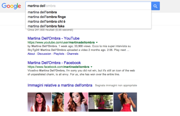 Martina Dell'Ombra su Google