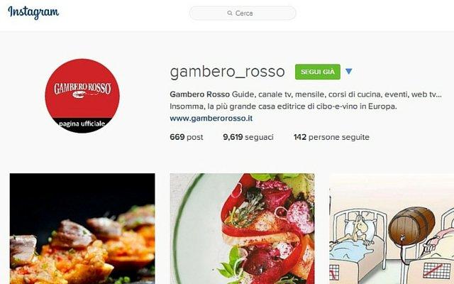 Gambero Rosso Instagram