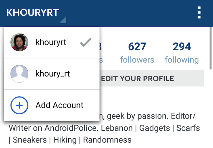 Instagram multiaccount