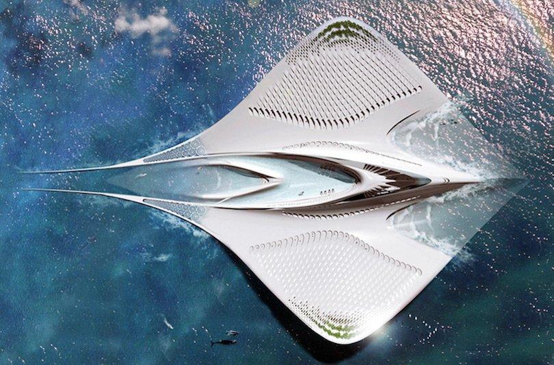Jacques-Rougerie-Manta-Ray-Floating-City