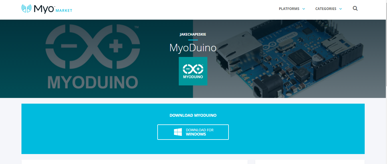 Myo Market Connect MyoDuino