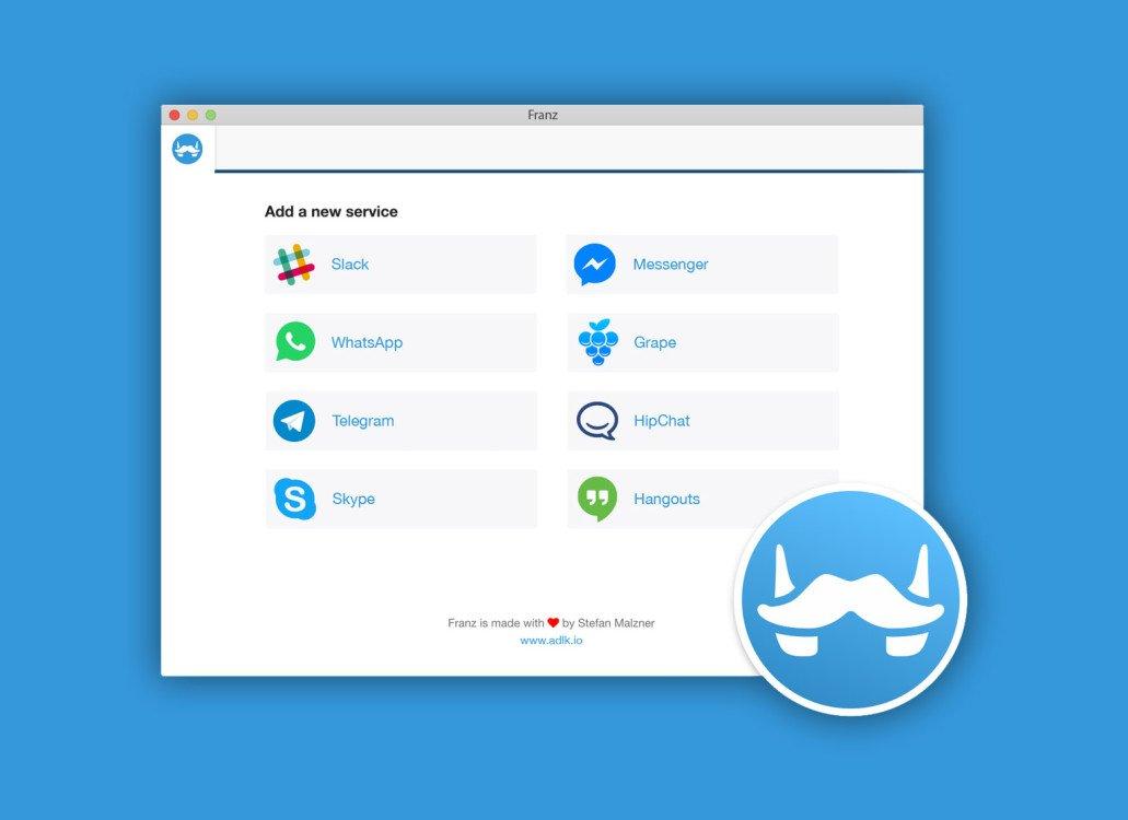 Franz: una sola app per tutte le chat