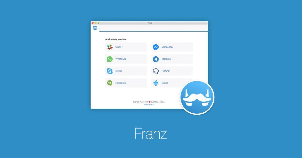Franz: una sola app per tutte le chat