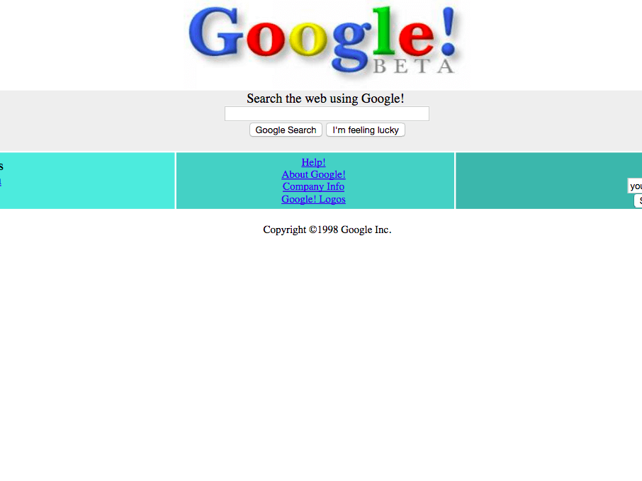 web design anni '90