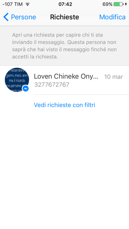 i messaggi perduti di facebook messenger 2