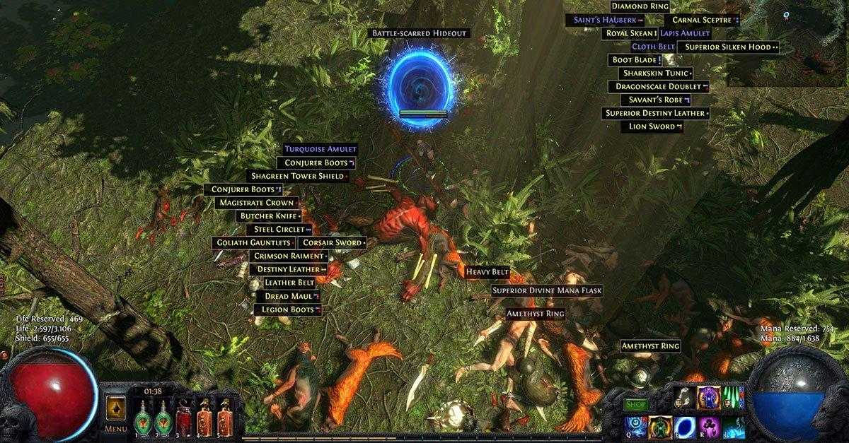 Path of Exile loot