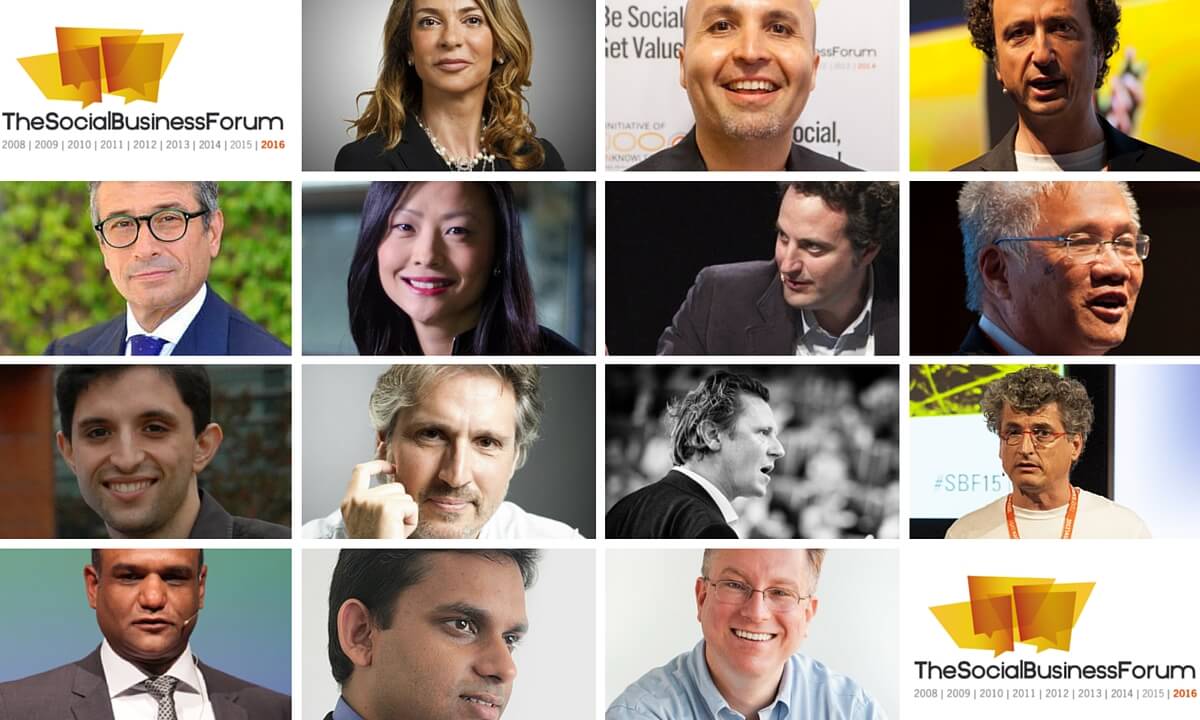 Social Business Forum 2016, ecco i 13 Invited Keynote Speakers