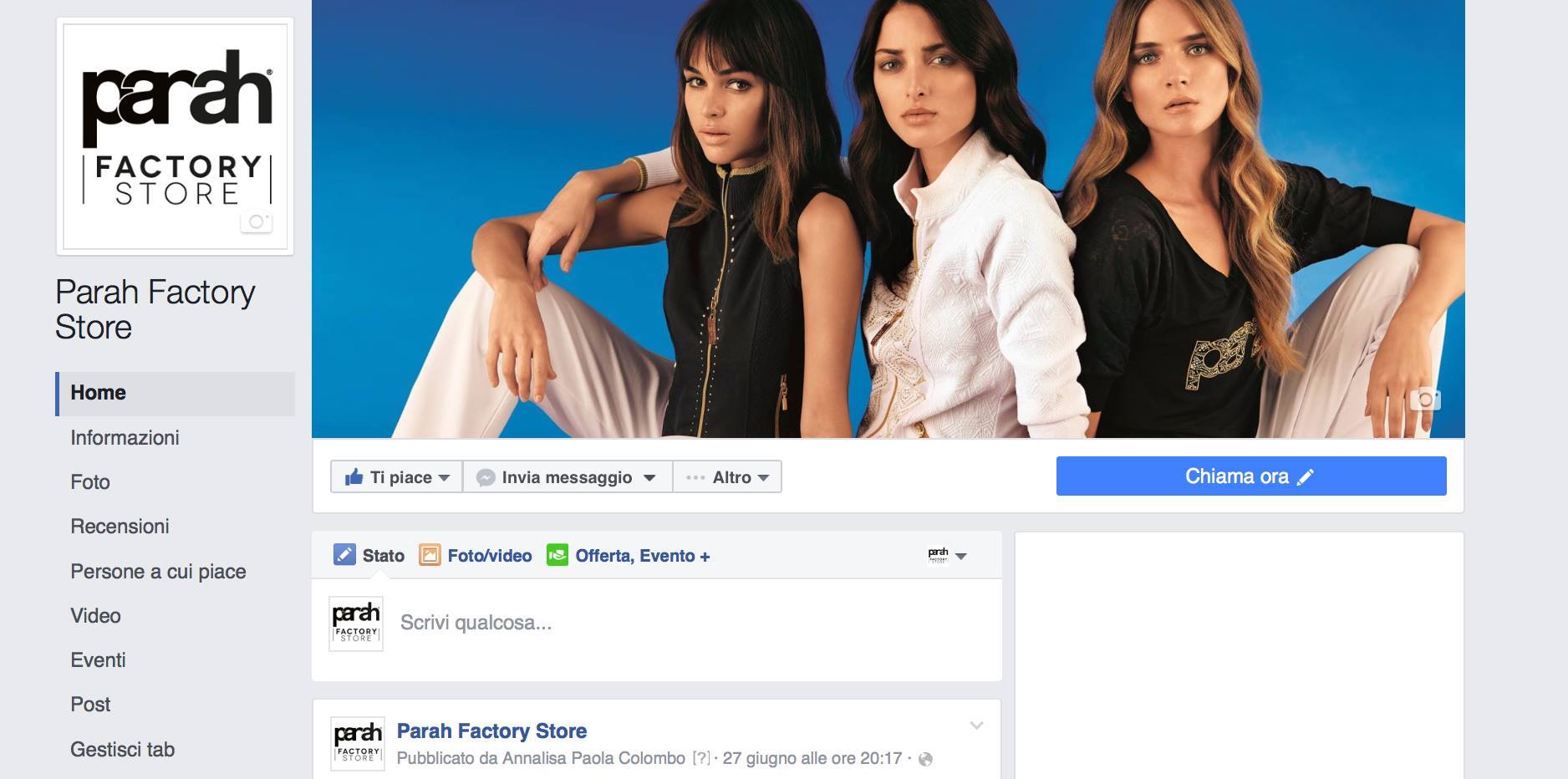 nuovo layout pagina facebook