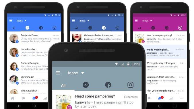 Facebook business- casella di posta unificata per Facebook, Messenger e Instagram