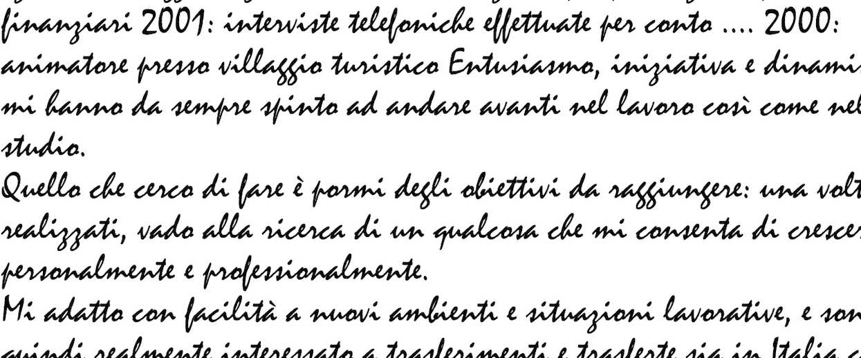 font ghirigori curriculum vitae