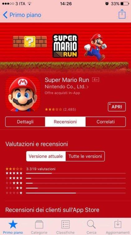 super mario run recensioni