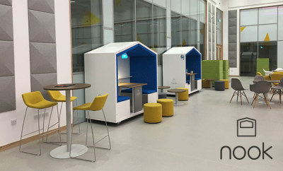 Adidas adotta gli spazi di lavoro Nook per gli uffici di Amsterdam