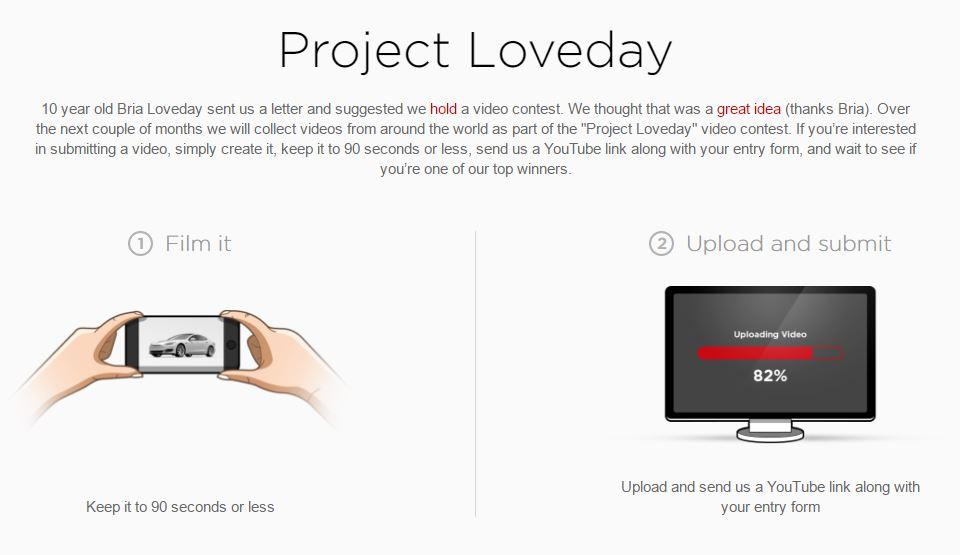 Project Loveday Tesla submit