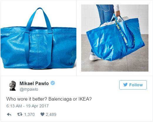borsa ikea balenciaga