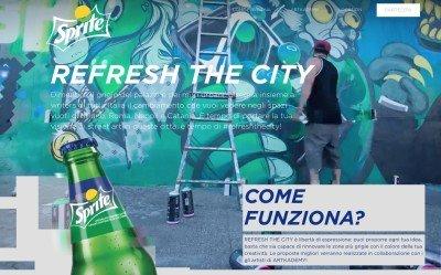 Sprite porta la street art in giro per l’Italia con Refresh the City