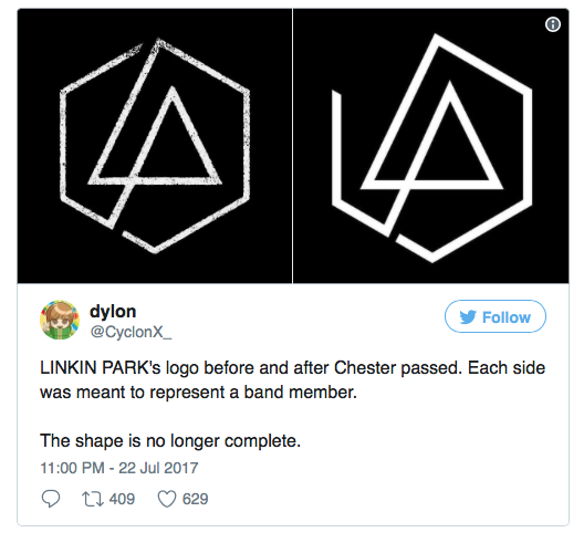 I Linkin Park ricordano Chester Bennington con un nuovo logo