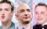 zuckeberg bezos ed Elon musk modificati con miete app