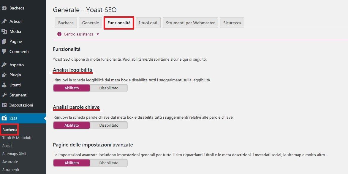 funzioni yoast seo