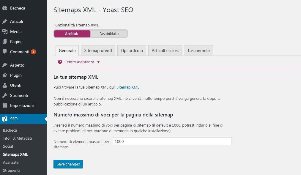 sitemap yoast