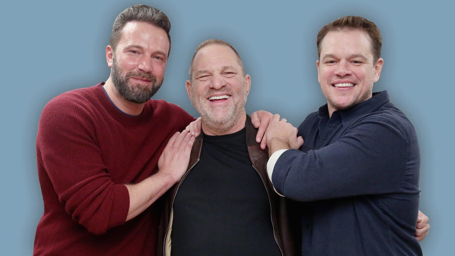 Ben Affleck, Harvey Weinstein, Matt Damon Credit: The Daily Beast