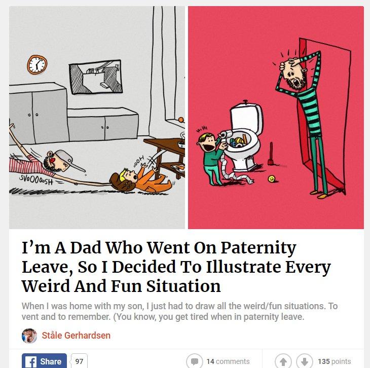 bored panda dad paternity leave