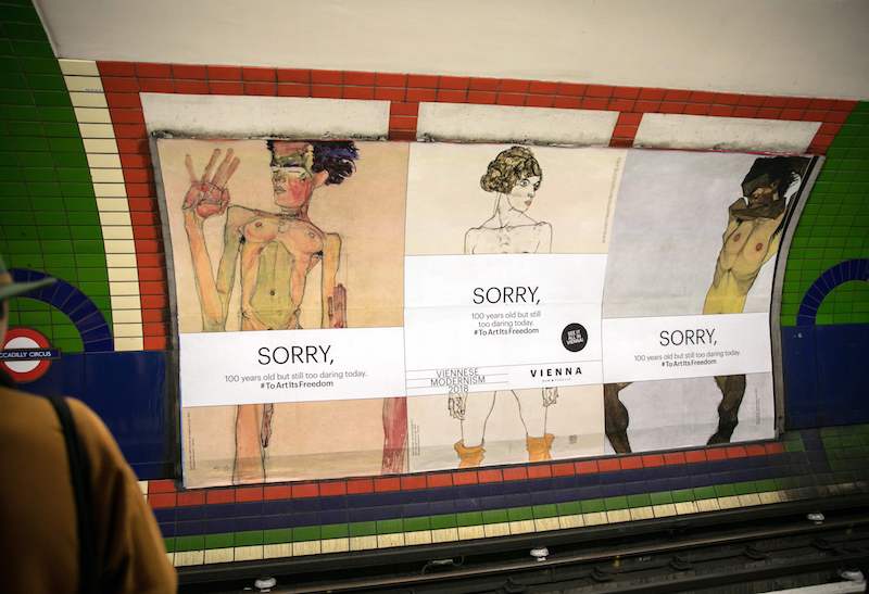 Schiele metropolitana Londra