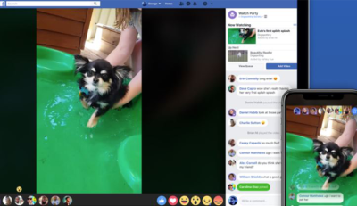 Facebook e il suo (nuovo) test per la visualizzazione comune dei  video per i gruppi: arriva Watch Party