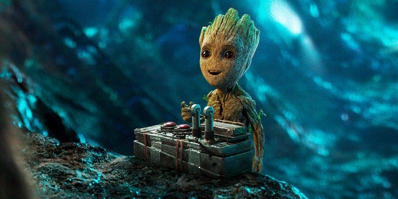 Baby Groot e il bottone